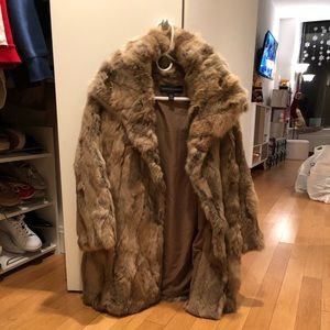 Mid length Adrienne landaeu fur coat